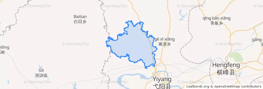 Mapa de ubicacion de 湾里乡.