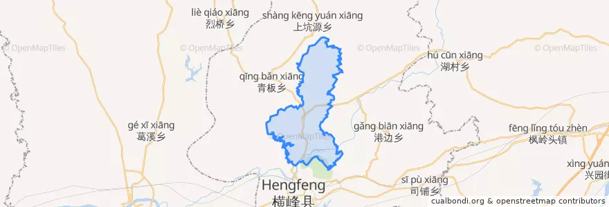 Mapa de ubicacion de 岑阳镇.