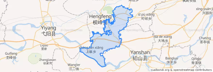 Mapa de ubicacion de 莲荷乡.