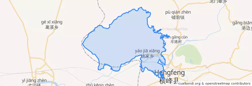 Mapa de ubicacion de 姚家乡.