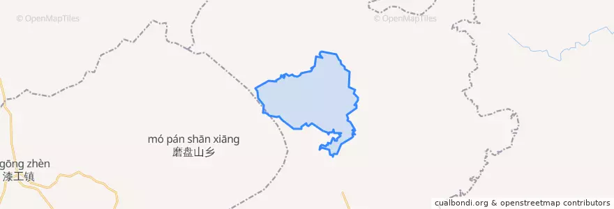 Mapa de ubicacion de 山黄林场.