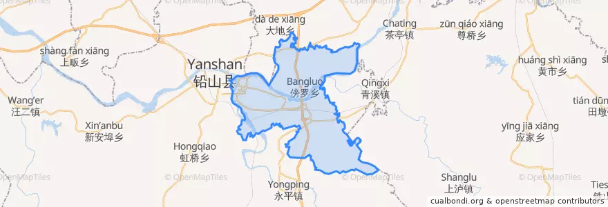 Mapa de ubicacion de 鹅湖镇.