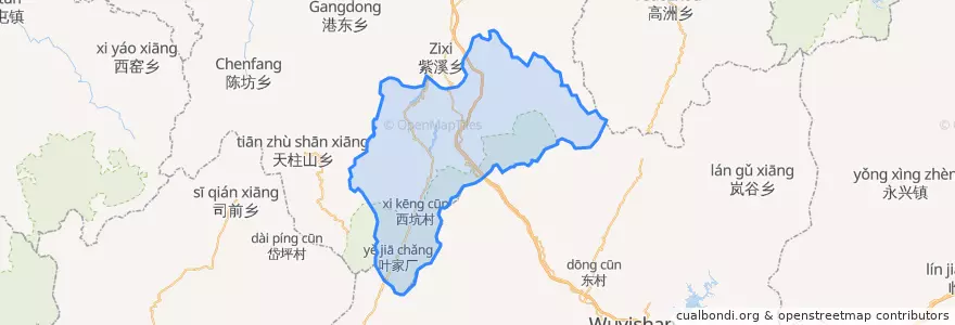 Mapa de ubicacion de 武夷山镇.