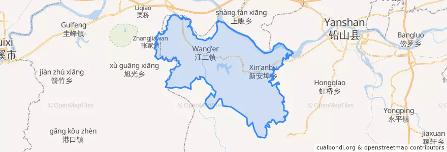 Mapa de ubicacion de 汪二镇.