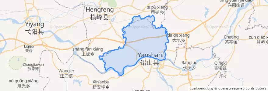 Mapa de ubicacion de 新滩乡.