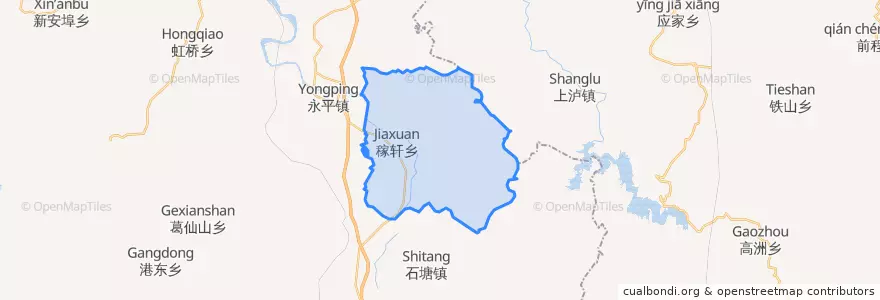 Mapa de ubicacion de 稼轩乡.