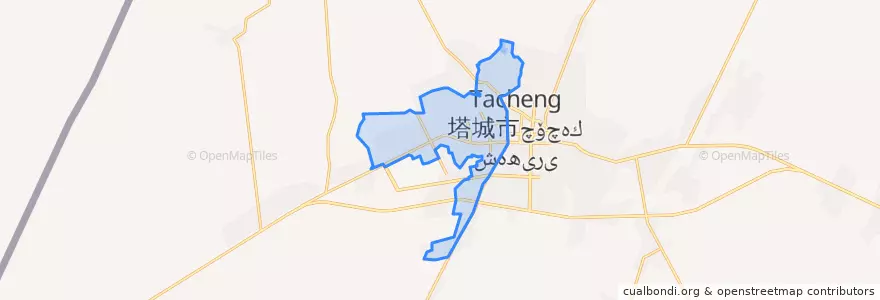 Mapa de ubicacion de 杜别克街道.