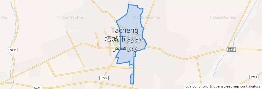 Mapa de ubicacion de 和平街道.