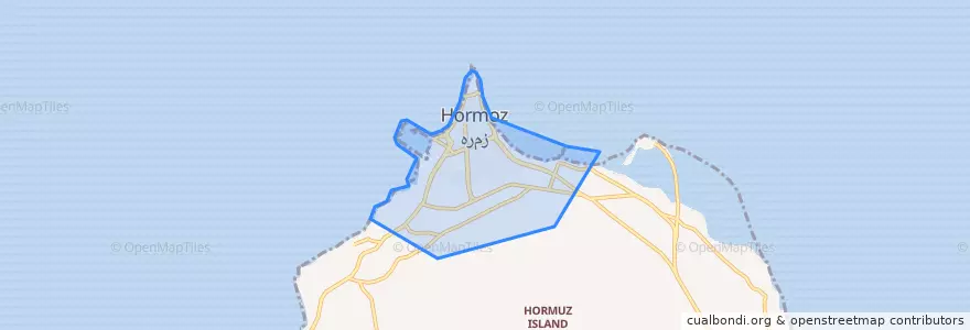 Mapa de ubicacion de هرمز.