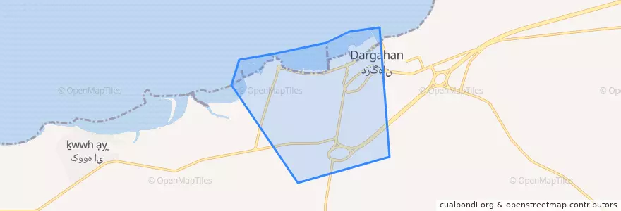 Mapa de ubicacion de درگهان.