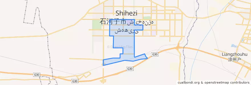 Mapa de ubicacion de 红山街道.
