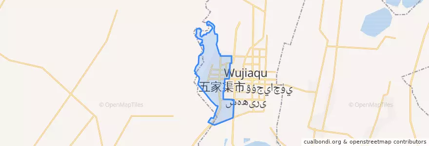 Mapa de ubicacion de 军垦路街道.