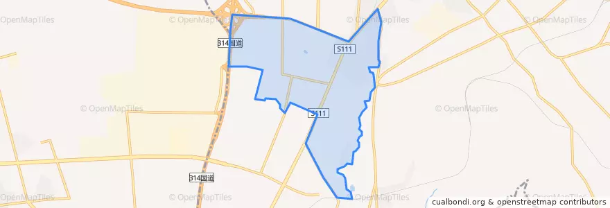 Mapa de ubicacion de 米东南路街道.