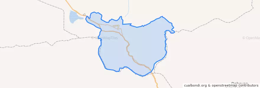 Mapa de ubicacion de 达坂城镇.