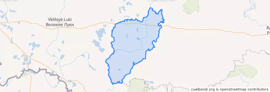 Mapa de ubicacion de Западнодвинский муниципальный округ.