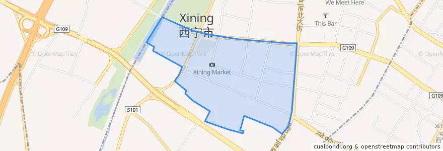 Mapa de ubicacion de 人民街街道.