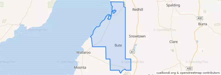 Mapa de ubicacion de Barunga West Council.