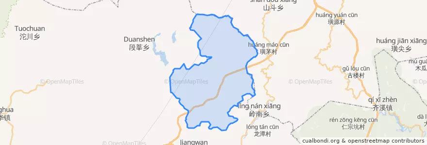 Mapa de ubicacion de 溪头乡.