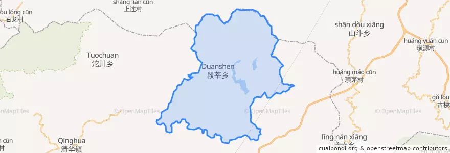 Mapa de ubicacion de 段莘乡.