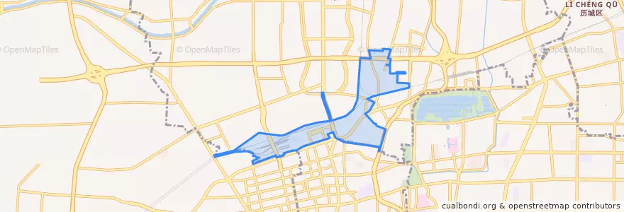 Mapa de ubicacion de 纬北路街道.