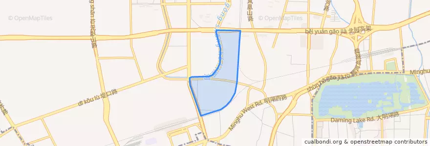 Mapa de ubicacion de 天桥东街街道.