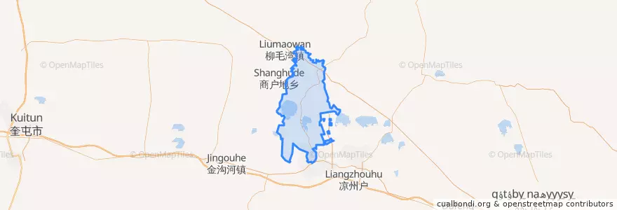 Mapa de ubicacion de beiquan town.