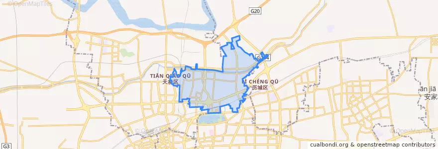Mapa de ubicacion de 北园街道.
