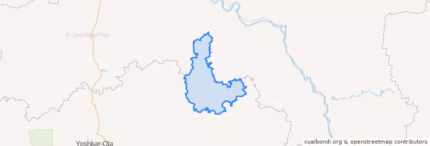 Mapa de ubicacion de Сернурский район.