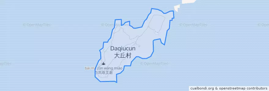 Mapa de ubicacion de 大坵島.