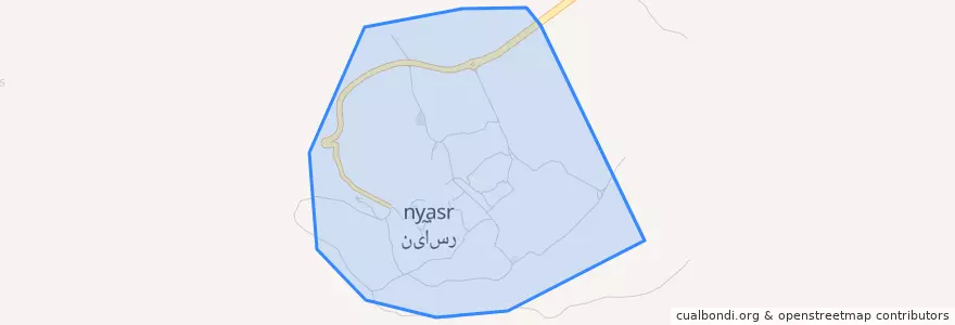 Mapa de ubicacion de نیاسر.