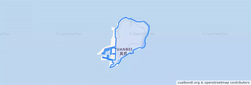 Mapa de ubicacion de 員貝嶼.