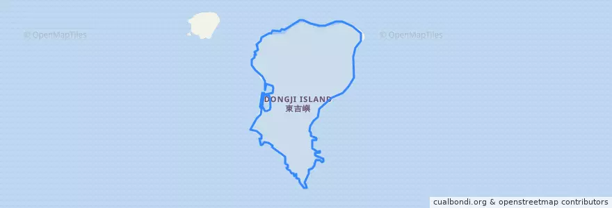 Mapa de ubicacion de Dongji Island.