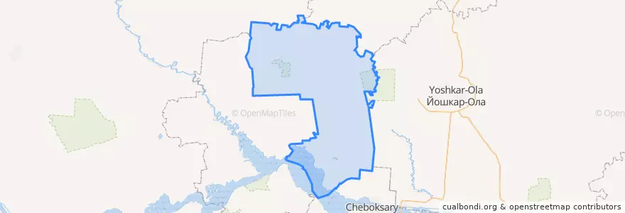 Mapa de ubicacion de Килемарский район.
