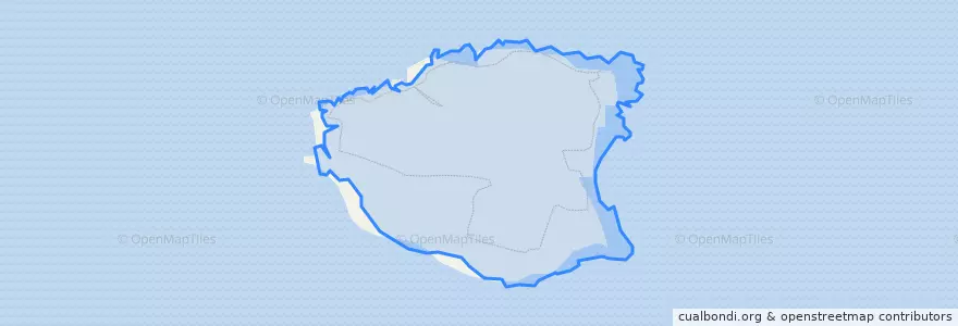Mapa de ubicacion de Xiji Island.