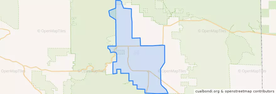 Mapa de ubicacion de Borrego Springs.