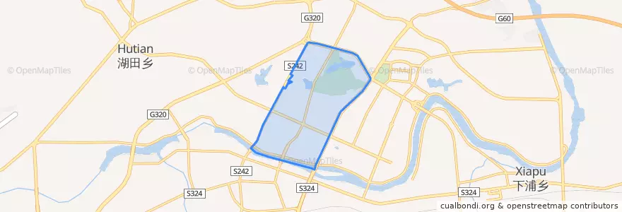 Mapa de ubicacion de 秀江街道.