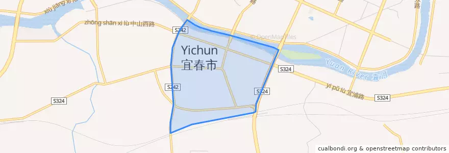 Mapa de ubicacion de 灵泉街道.