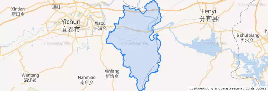 Mapa de ubicacion de 彬江镇.