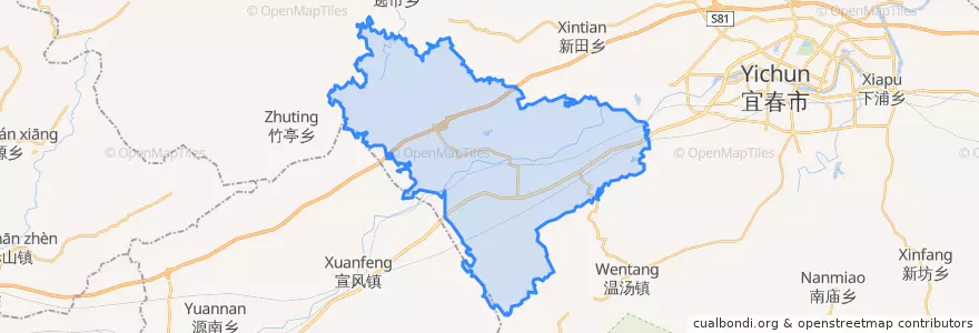 Mapa de ubicacion de 西村镇.