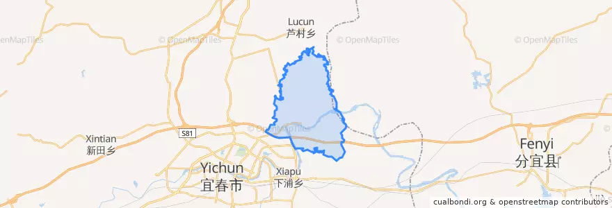 Mapa de ubicacion de 渥江镇.