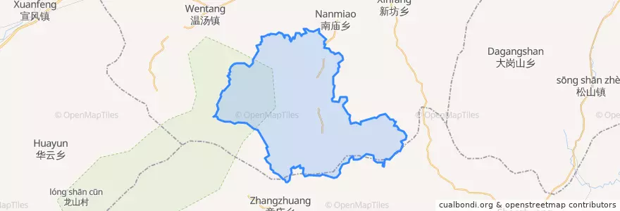 Mapa de ubicacion de 洪江镇.