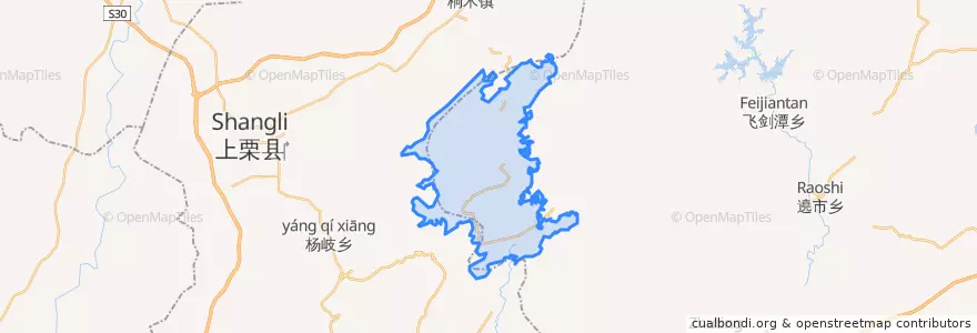 Mapa de ubicacion de 水江镇.
