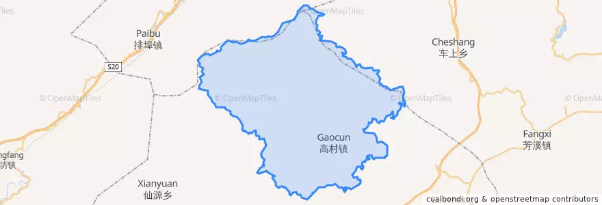 Mapa de ubicacion de 高村镇.