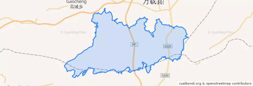 Mapa de ubicacion de 马步乡.