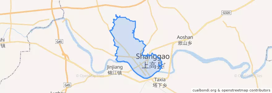 Mapa de ubicacion de 敖阳街道.