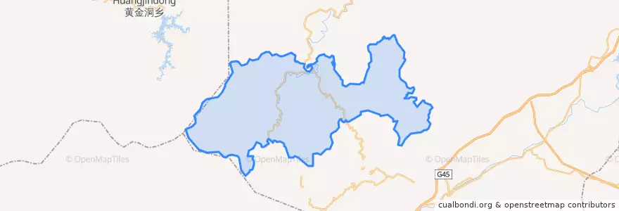 Mapa de ubicacion de 高桥乡.