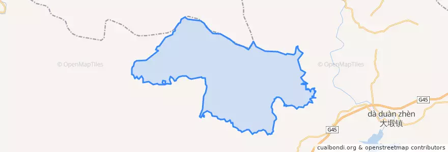 Mapa de ubicacion de 茶山林场.