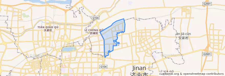 Mapa de ubicacion de 东风街道.