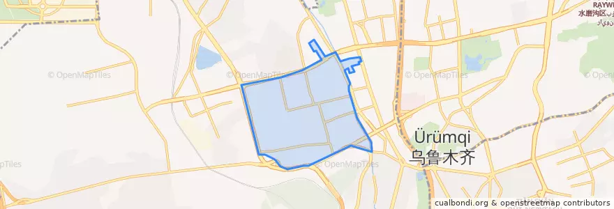 Mapa de ubicacion de 八一街道.