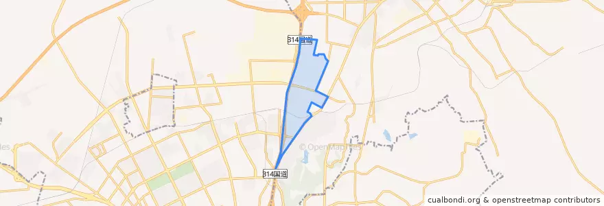 Mapa de ubicacion de 永祥街街道.
